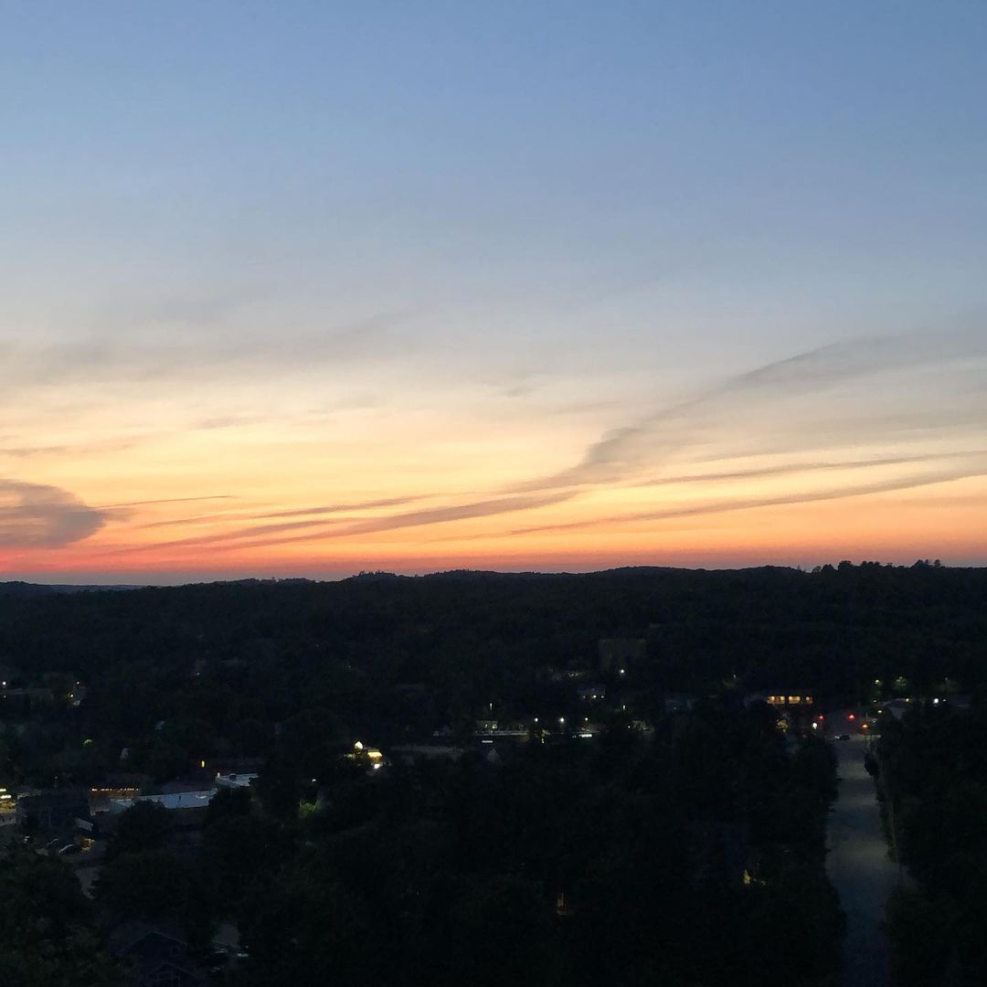 sunset over Huntsville, Ontario