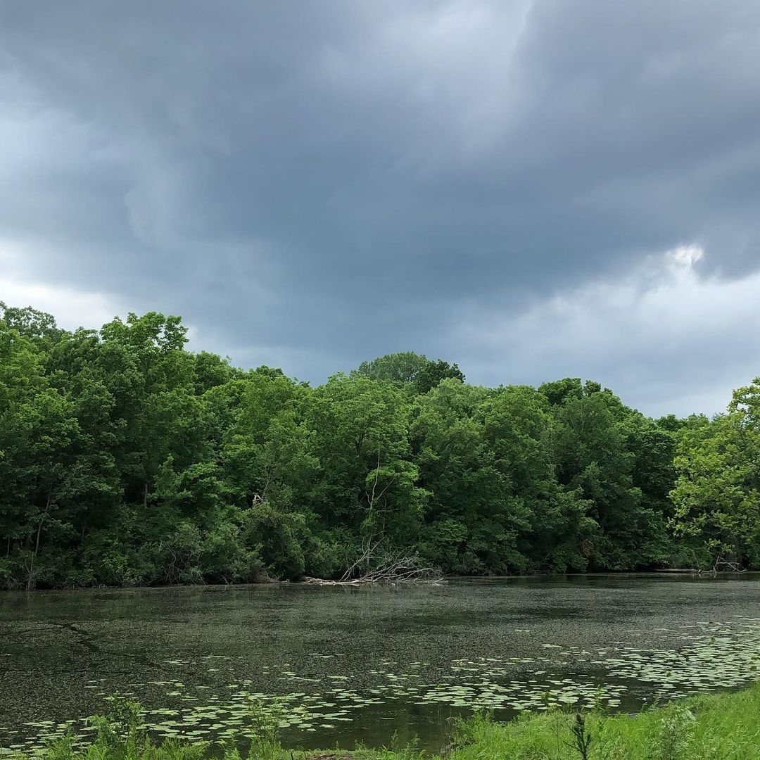 storm over the Thames River
